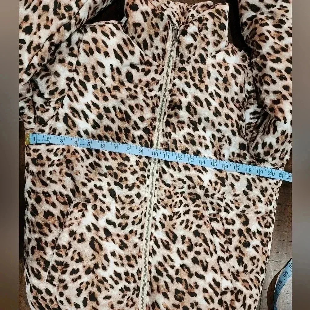 GB women's puffer jacket leopard print size M New - Picture 9 of 12